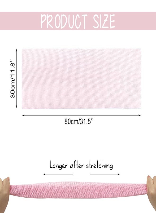 Quacc African Exfoliating Net Long Bath Net Sponge Nylon African Net Sponge Cloth for Daily Bath Shower (Pink) - Image 4